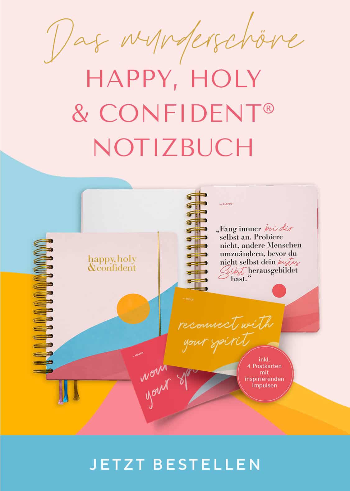 happy, holy & confident Notizbuch